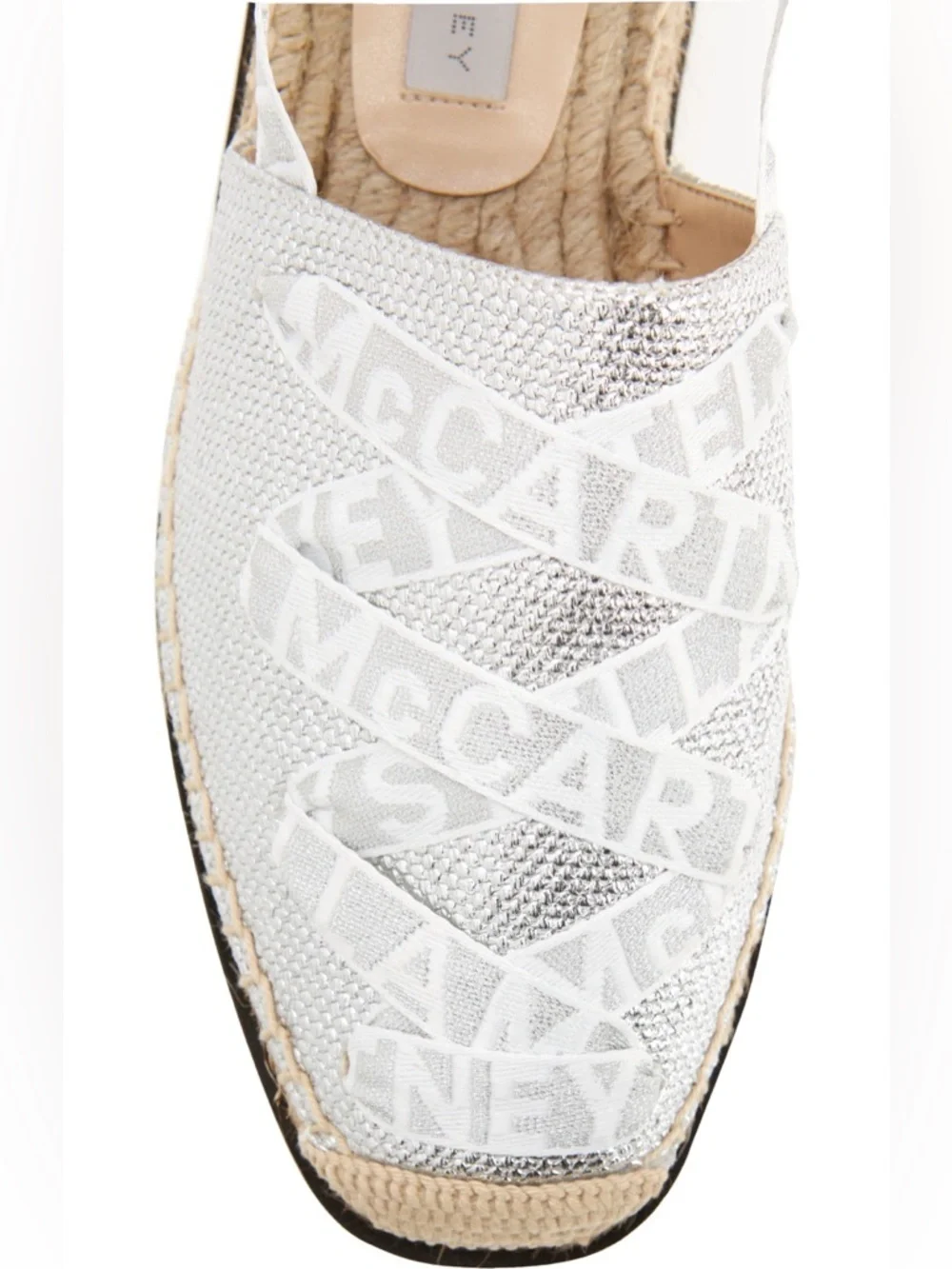 Stella McCartney Gaia Laminated Cotton Platform Espadrilles Size EU 41 (US 11)